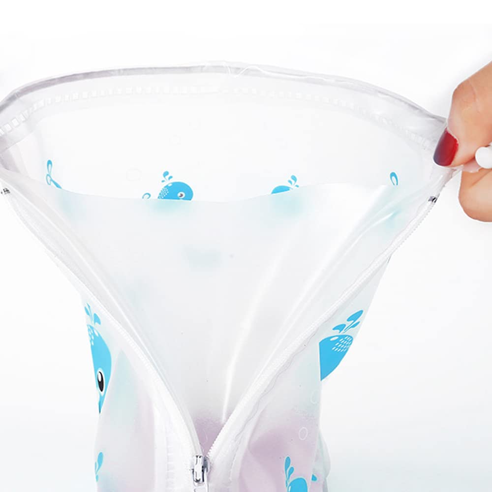 GUIGU Kids Shoes Cover Waterproof Non-Slip Overshoes for Rain/Snow/Cycling/Mountaineering,Blue,XL