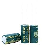 XUGERIP 20 PCS 35V 1500UF Electrolytic Capacitor, High Frequency Aluminum Electrolytic Capacitors for Refrigerator, TV, LCD Monitor