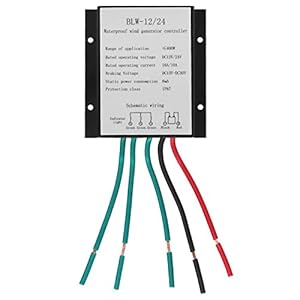HappyFit BLW‑12/24 400W Controlador de turbina eólica Regulador de carga de batería impermeable