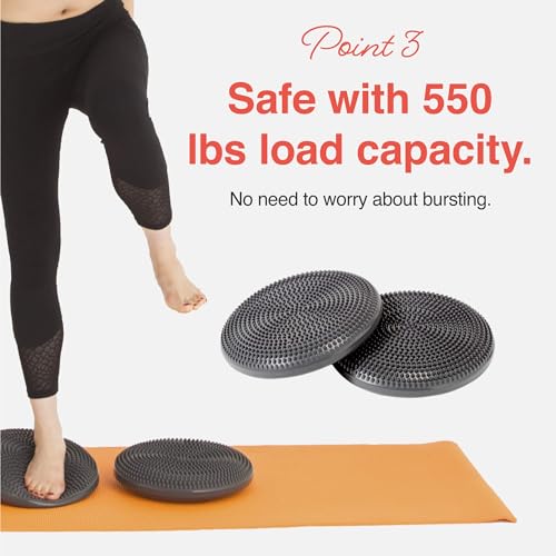 Image of Primasole Balance disc 1 PC Comes with an air Pump Exercise Disk for Stability Workout