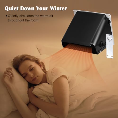 Image of Hiorucet MGB100 Wall Heater Blower Fan Kit for ProCom Blue Flame or Infrared Vent-Free Wall Heaters and Avenger MG Style Gas Space Heaters Over 10,000 BTU with Thermostat Controlled. (2016 to Later)