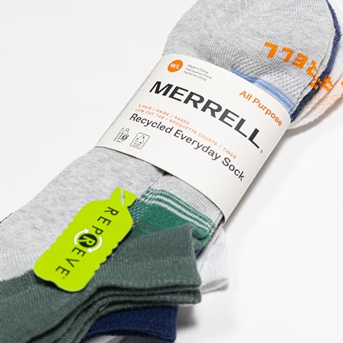 Image of Merrell Unisex Adult Cushioned Low Cut Tab Socks (3-Pair)