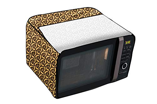 Image of Stylista Microwave Oven Cover for Panasonic 27 L Convection NN-CD674MFDG Packed Pattern Yellow