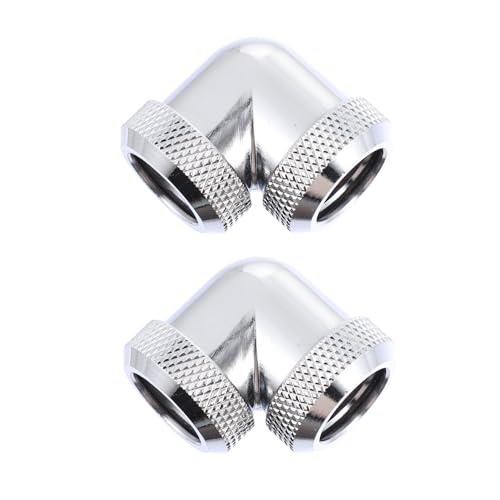 Adaptador de refrigeración por agua tubo rígido 14mm codo 90 grados junta triple O-ring