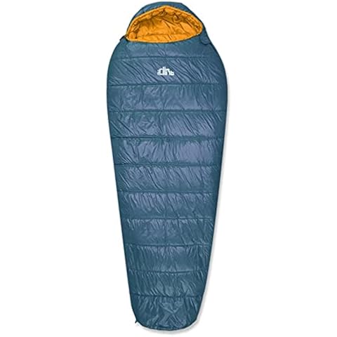 iClimb 3M Thinsulate Insulation Mummy Sleeping Bag with Compression Sack Ultralight Compact Warm Washable 3 Season for Adults Indoor Outdoor Backpacking Camping Hiking (Blue) Cover