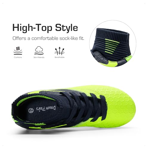 Image of DREAM PAIRS Boys Girls Soccer Football Cleats Shoes(Toddler /Little Kid /Big Kid)