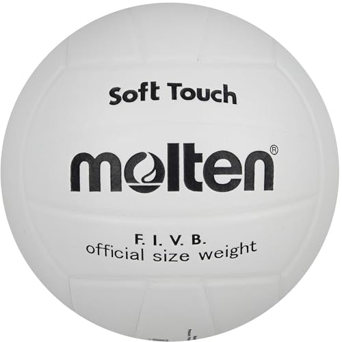 MOLTEN Volleyball, aus Kunstleder, Weiß, Größe 5