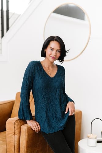 Image of SNO SKINS Dream Catcher Long Sleeve Top with Lettuce Edge