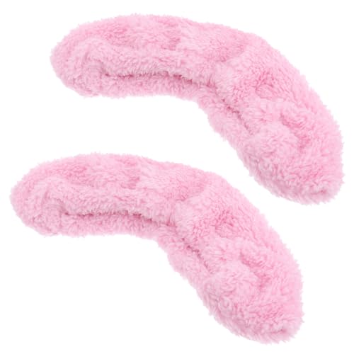 VICASKY Cubiertas Elásticas para Patines de Hielo de Terciopelo Rosa, Fundas Cómodas y Creativas para Protección de Cuchillas en Patinaje Artístico