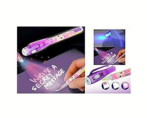 Image of ISKA Portable Invisible Magic Pen with UV-Light (Random Color) Pack of 4