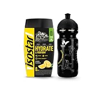Isostar - Pulver Hydrate & Perform Geschmack Zitrone 560g (14 Portionen) + Bidon 650 ml - Isotonisches Getränk für Sportler