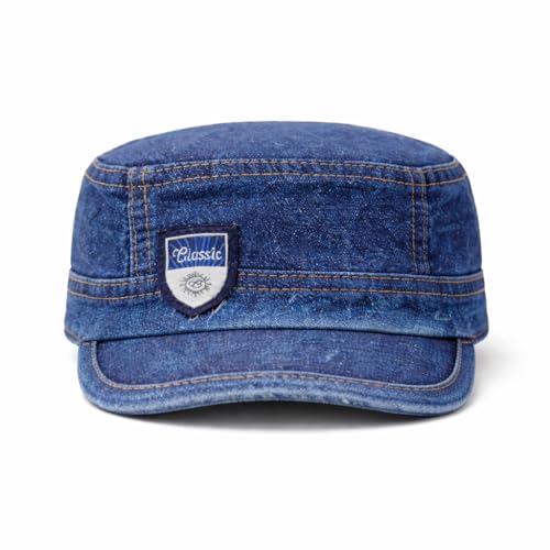 Image of NEPHAR Men's Denim Cap Blue (Pack of 1)