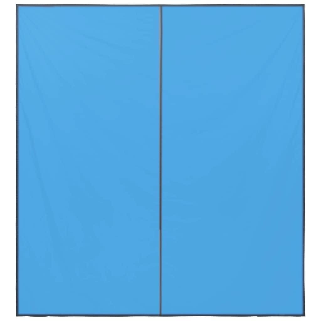 Bâche de Camping 3x2,85 m Bleu, Bâche d'Extérieur en Polyester 180T avec Revêtement PA Hydrofuge, Abri de Pluie pour Tente et Hamac, Tapis de Pique-Nique, Livré avec 6 Chevilles