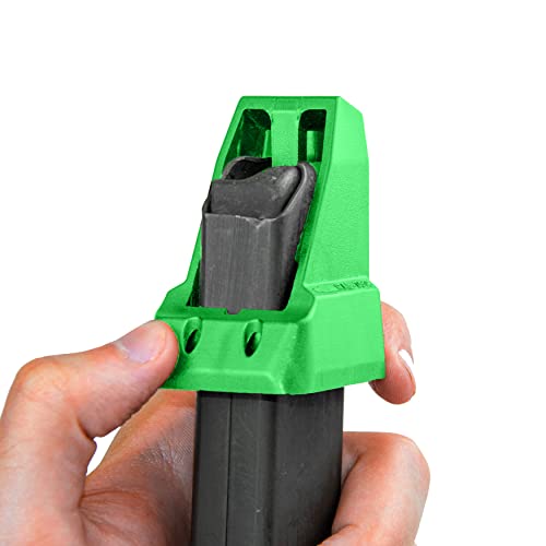 RAEIND Universal Magazine Speedloaders for Double Stack Magazines with Different Calibers Including 32 auto, 9mm, 22TCM.357 SIG.380 ACP, 10mm Auto.40 S&W.45GAP speedloader, USA Made (Green)