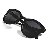 J+S Felis Vintage Cat Eyes Polarized 100% UV Sunglasses for Women - Large Fit