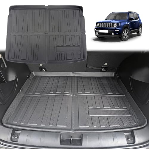 Tappetini Bagagliaio HAFIDI Per Jeep Grand Cherokee 2005-2010 – In TPE Resistente, Antiscivolo, Impermeabili – Protezione Totale Per Tutte Le Stagioni – Nero - 2