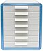 Szafka na dokumenty Szafki na dokumenty ze stopu aluminium 7-warstwowe Zamykany blat Biurowy Szuflada biurowa Szafka do przechowywania danych Skrzynka na dokumenty (rozmiar: A1)