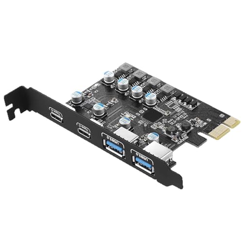 Tarjeta de expansión PCIe para conectar cuatro periféricos USB y tipo C en PC 1