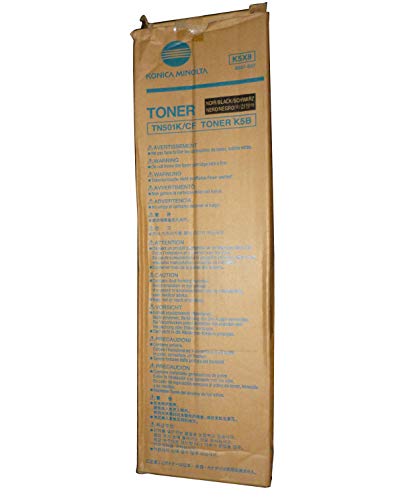 Toner black Konica Minolta TN-501 K d'origine pour imprimante laser 17000 pages
