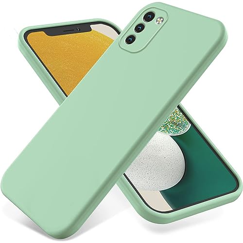 BRAND SET Funda para Nokia G11/G21, Caja Teléfono Silicona Líquida, con Forro Tela Microfibra Estuche Protector Suave al Tacto Carcasa para Nokia G11/G21-Verde