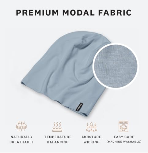 Image of Summer T-Shirt Beanie for Men & Women - Soft Modal - Slouchy Style