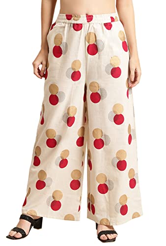 Image of Pistaa's Women's Regular Fit High Rise Palazzo