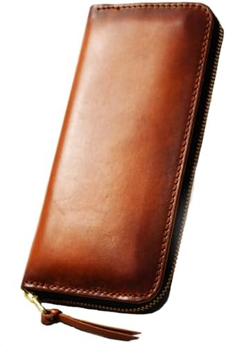 （23:30時点） コデル atelierCODEL 長財布 ラウンドファスナー 栃木レザー メンズ 財布 本革 日本製 (手染めブラウン)