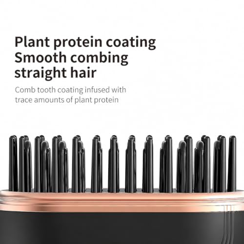 Image of Hair Straightener Portable 2026 Curling Hair Brush Travel Hot Styling Tools for Women Hairdressing Comb Professional Styling Shines and Smooth hair