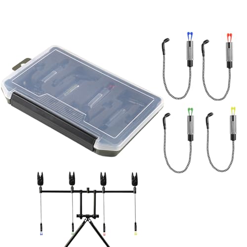 Tewzafiya Balançoires de pêche, alarme de chaîne, alarme de pêche, appareil de pêche - Compact et mince - Alarme de chaîne multifonction pour le lac Stillwater Stream
