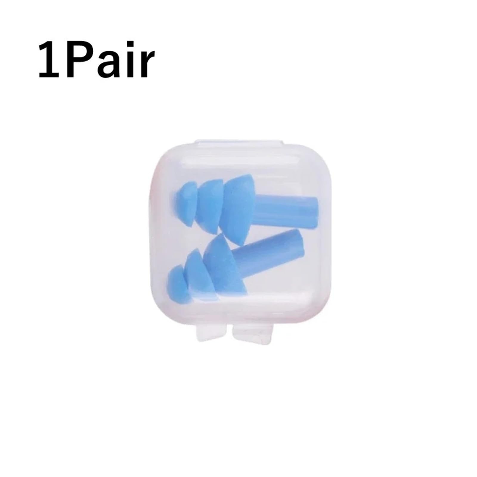 1/10 paia di tappi per le orecchie impermeabili in morbido silicone riutilizzabili per dormire (1 paio)