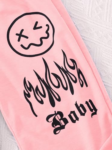 Hilinker Conjunto de 3 peças com capuz e moletom com capuz canelado para meninas, Bebê preto e rosa,