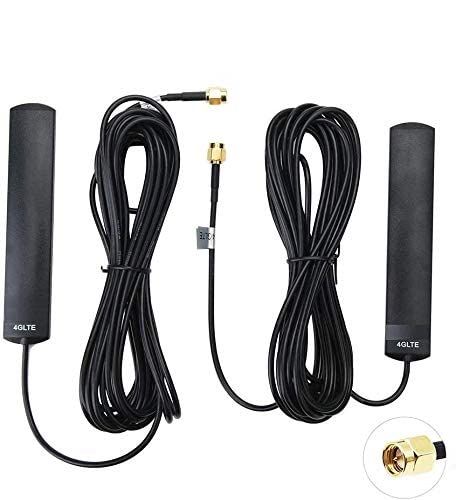 3G 4G LTE Antenna Mount 3.5dBi Omni Antenna with SMA Male Connector 3m Cable 2PCS