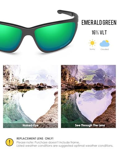 Image of BLAZERBUCK Polarized Replacement Lenses for Oakley Canteen 2014 OO9225 Sunglasses