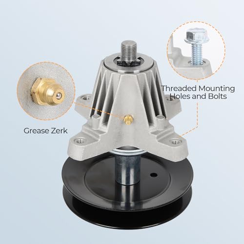 Lawn Mower Spindle with Blade 3 Pack for Cub Cadet XT1 GT54 Troy-Bilt Mustang 54 XP Craftsman T310 Columbia CGT 5426FAB Snapper SZ2454 Mandrel Assembly Replacement Part Number 618-06978 742-05056 by GYZJ - Used condition - US$94.99