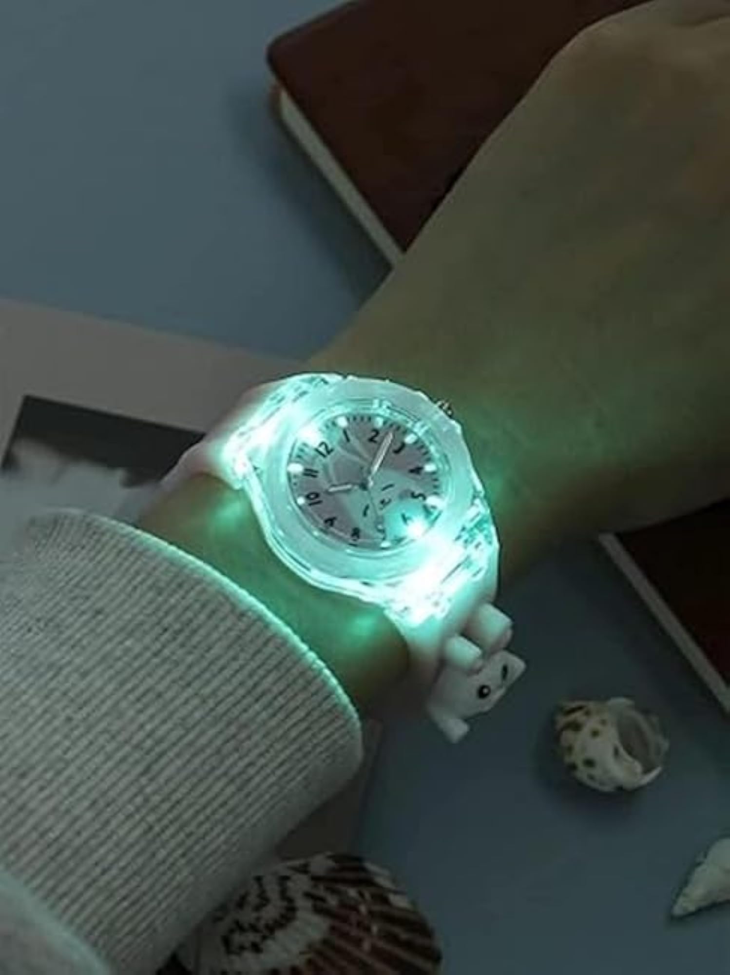 3D Cartoon Character Multi Colour Light Kids Watch