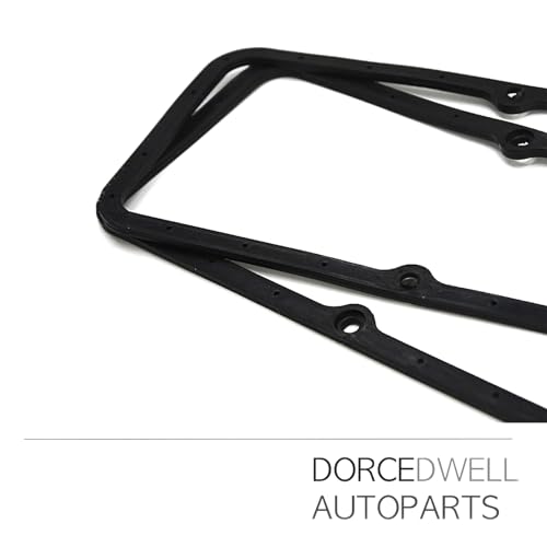 Image of SBC Valve Cover Gaskets for Small Block Chevy 283 305 327 350 383 400 | Pack of 4 - Replaces OE 7484BOX 1628 - Steel Core Rubber Silicone Valve Cover Gasket
