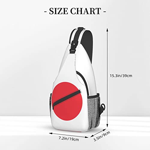 Mochila bandolera unisex de Japón color negro miniatura 4