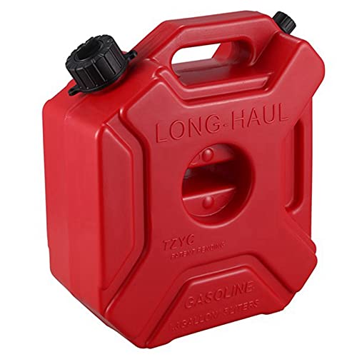 1 Ensemble 5L RéServoirs de Carburant Bidons D'Essence en Plastique Support de Voiture Moto Jerrican Bidon D'Essence Conteneur D' Bidon de Carburant