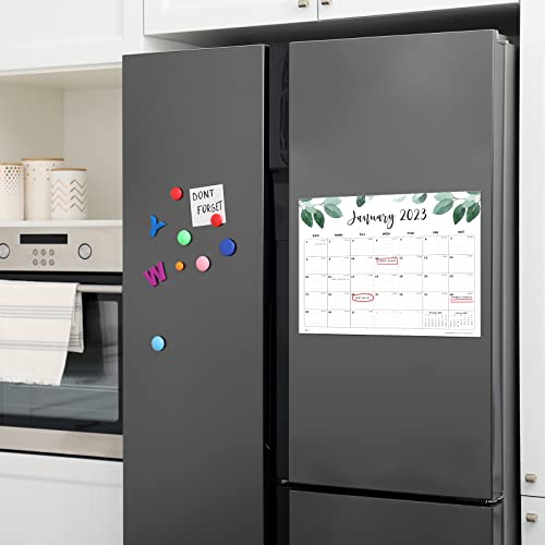 Magnetic Calendar For Fridge, Cabbrix Fridge Calender Runs From Jan 2023 - Jun 2024, Refrigerator Calendar 15 X 12 Inches For Planning And Organizing Your Life #TOP1