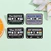4Pcs Creative Tapes CD Enamel Pin Music Lovers Punk Lapel Pin Players Badge Set Retro Music Theme Tapes Brooches Clothing Bags Jacket Hat Accessory #1