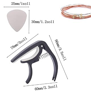 ENLACE Capodastre pour guitare acoustique, acoustique, guitare électrique, ukulélé, basse, banjo, guitare noire avec… - Les Beatles, Paul McCartney, John Lennon, RIngo Starr, George Harrison ENLACE Capodastre pour guitare acoustique, acoustique, guitare électrique, ukulélé, basse, banjo, guitare noire avec… – Image 3