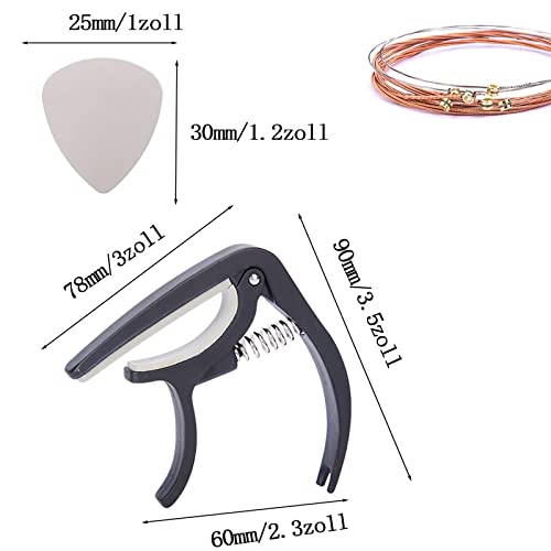 ENLACE Capodastre pour guitare acoustique, acoustique, guitare électrique, ukulélé, basse, banjo, guitare noire avec… - Les Beatles, Paul McCartney, John Lennon, RIngo Starr, George Harrison ENLACE Capodastre pour guitare acoustique, acoustique, guitare électrique, ukulélé, basse, banjo, guitare noire avec… – Image 4