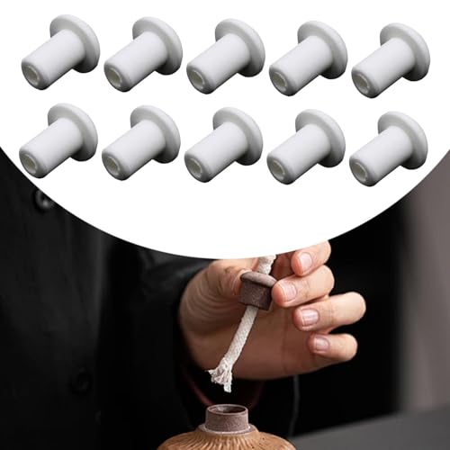 Image of 10x Lamp Wick Ceramic Holders Oil Lamp Wick Holder for Oil Candle Lamps Torch|Home & Garden | Home D?cor | Candle Holders & Accessories|As per Description
