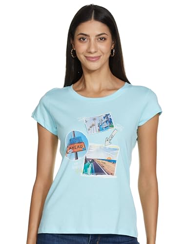 Image of SUGR Basics Women's Graphic Regular Fit T-Shirts