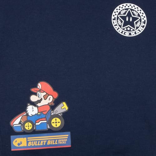 Image of Nintendo Super Mario Bros Boy's 2-Piece Long-Sleeved Shirt and Pants Set - Sweatshirt & Joggers Bundle for Kids and Toddlers