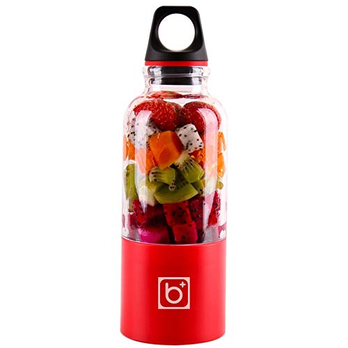 500ml Portable Juicer Cup USB Charging Electric Automatic Bingo Vegetable Juice Tool Maker Cup Blender Color Red