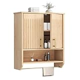 Montage mural : Le meuble de cuisine mural 40 x 20 x 57 cm libère l’espace au sol. Adapté pour la salle de bains ou la cuisine, il vous permet d’aménager un rangement pratique même dans un angle restreint et de maintenir l’espace bien organisé