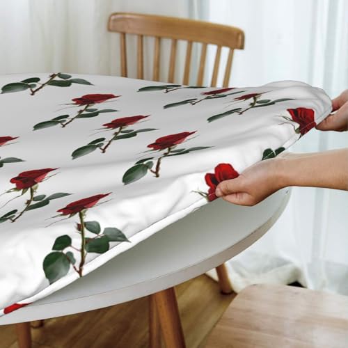 Nappe ronde ajustée imperméable antidérapante polyester 120cm