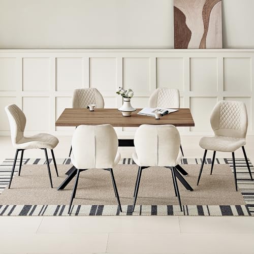 Caratteristica 2 del tavolo da pranzo: il piano in legno di alta qualità è facile da pulire, basta passare un panno umido sulla superficie per rimuovere le macchie e il tavolo tornerà come nuovo. Allo stesso tempo, il piano in legno spesso previene efficacemente i graffi e mantiene il suo aspetto originale anche dopo un uso regolare, massimizzando la durata del tavolo da pranzo.