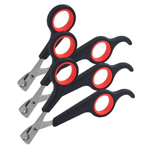 HANABASS 3個 ペット用爪切りはさみ 小型犬の爪切り キット おもちゃ 犬用ペット ために 人間工学に基づいた犬用バリカン 爪切り猫 ポータブル猫バリカン 猫の爪切り